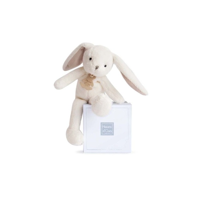 Accueil Histoire d'ours doudou Histoire D'ours Lapin Blanc HO2647 Les Yoopy Prairie Pantin