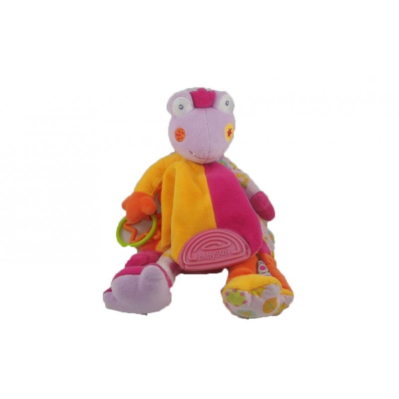 Accueil Babysun doudou Babysun Grenouille Violet Lomolos dentition Hochet