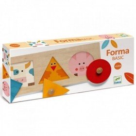JJB Djeco Djeco Puzzle Formabasic encastrement 3 formes