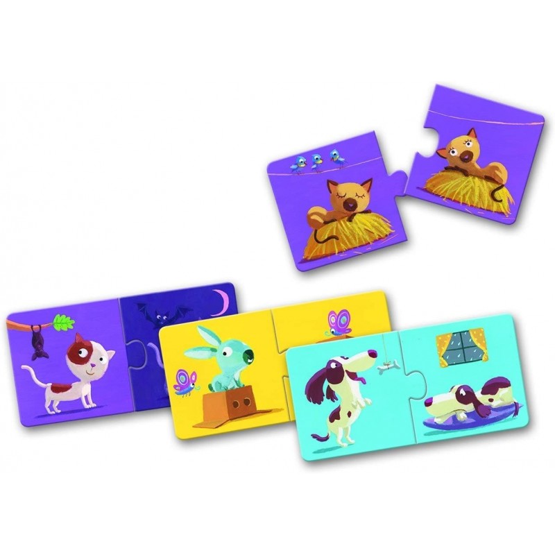 JJB Djeco Djeco Puzzle Duo les contraires