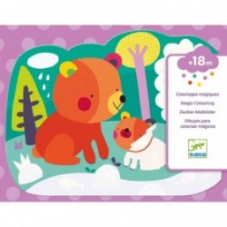 JJB Djeco Coffret de 4 planches de coloriage à l'eau