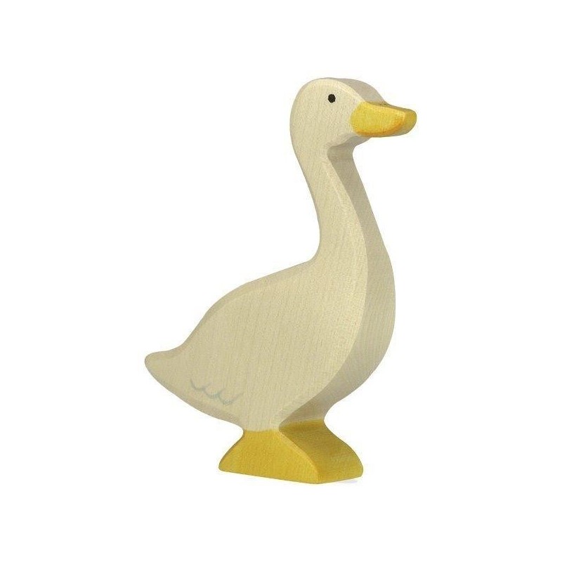JJB  Figurine en Bois Holztiger l'oie debout