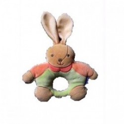 Accueil Kaloo doudou Kaloo Lapin Vert  Hochet