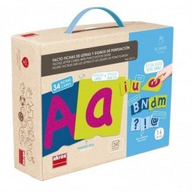 JJB  Akros Fiches Tactiles des lettres Rugueuses