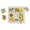 JJB Goki Goki Puzzle en Bois Qui mange quoi?
