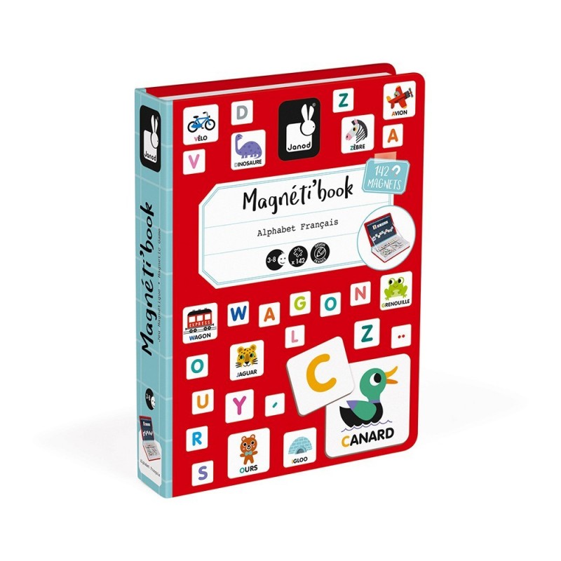 JJB Janod Janod Magneti'k Book L' Alphabet Français 142 Magnets