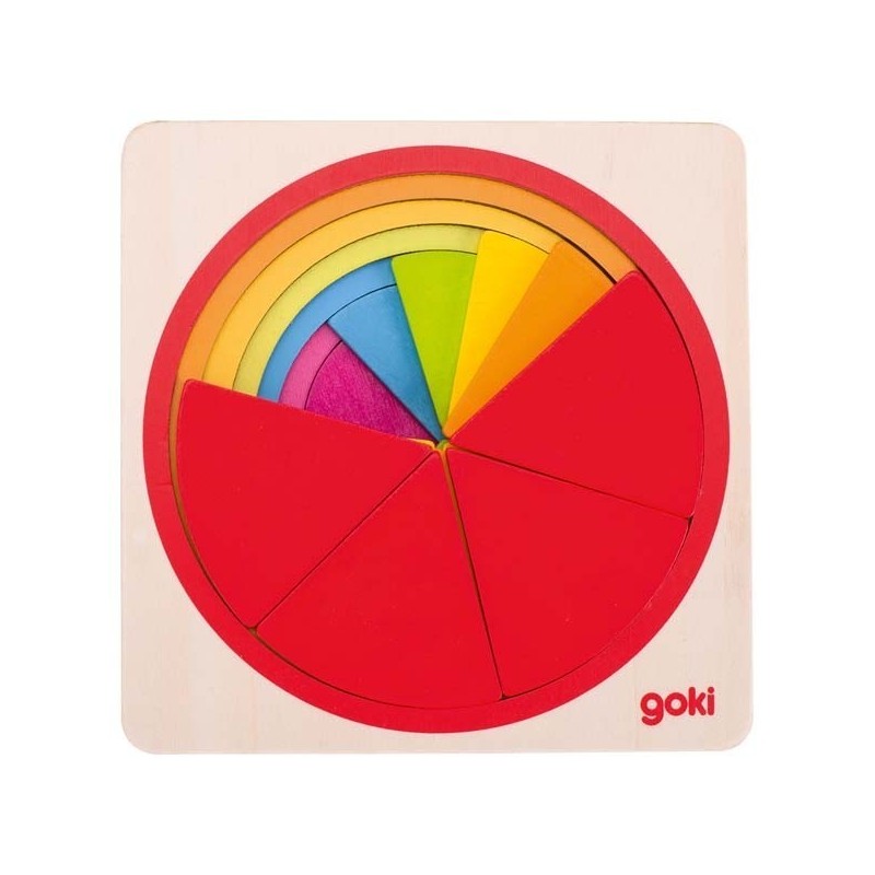 JJB  Goki Puzzle Cercle en Bois Format Pocket