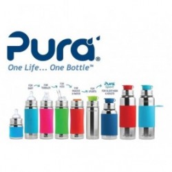 JJB  Pura Biberon Acier Inoxydable Isotherme 260ml