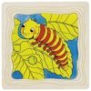 JJB  Goki Puzzle en bois le Cycle de la chenille