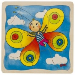 JJB  Goki Puzzle en bois le Cycle de la chenille