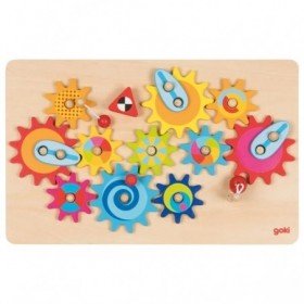 JJB  Goki Grand Puzzle en Bois Les Engrenages