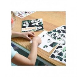 JJB  Poppik Stickers Les Animaux sauvages 3 x 35 gommettes