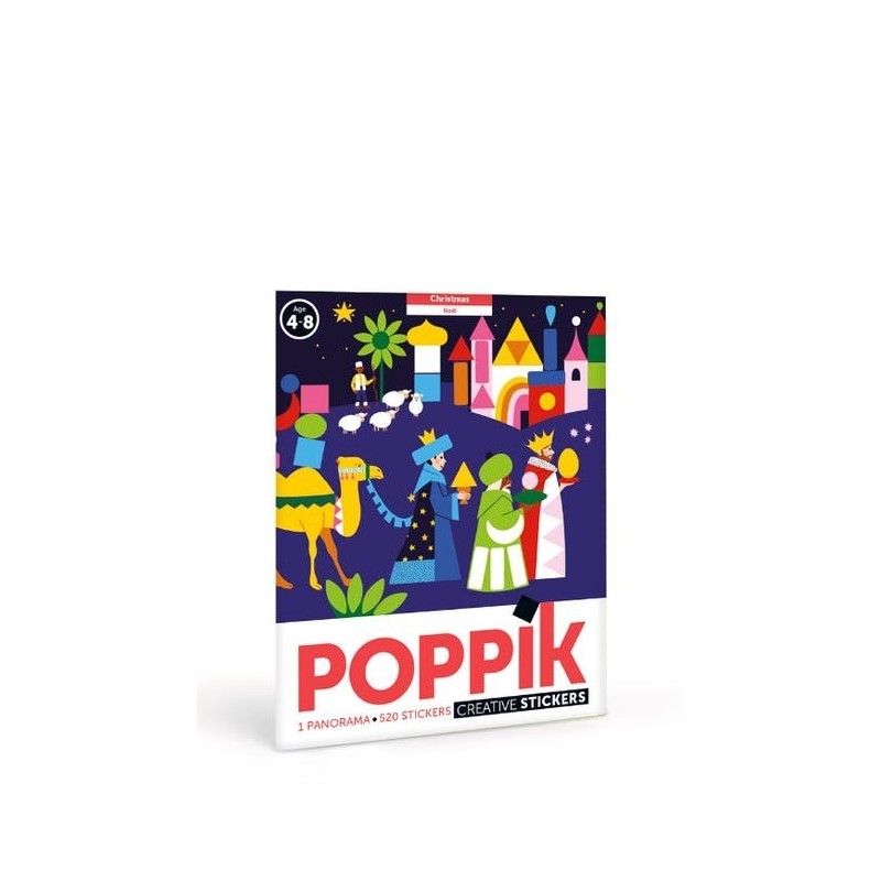 JJB  Poppik Poster du Grand Décor de Noel en 520 Gommettes