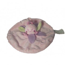 Accueil Kimbaloo doudou Kimbaloo Papillon Rose petale vert violet La halle plat