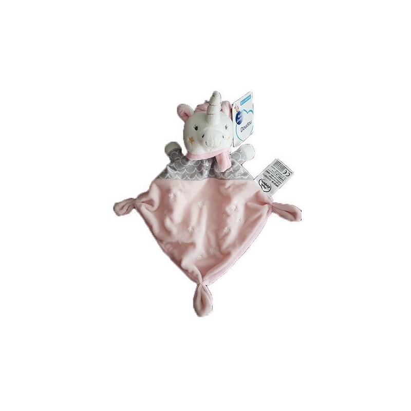 Accueil Mots d'enfants doudou Mots d'enfants Licorne Rose Etoile Grises Nuage Echarpe Plat