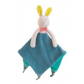 Accueil Moulin Roty Doudou Moulin Roty Lapin Bleu Mademoiselle & Ribambelle Attache Tetine