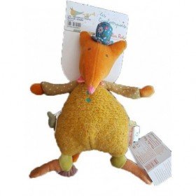 Peluche poule orange Les Poulettes Champêtres Chics (20 cm)