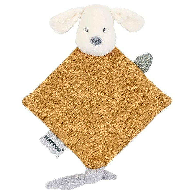 Accueil Nattou Nattou doudou attache tétine chien Caramel - Charlie