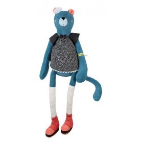 Accueil Moulin Roty Doudou Moulin Roty Panthere Bleu Rosie 46cms Les Broc'n Rolls Pantin