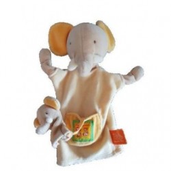 Accueil Moulin Roty Doudou Moulin Roty Elephant Jaune Bebe marionnette