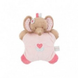 Accueil Nattou Doudou Nattou Elephant Rose Flatsie Rose Hochet