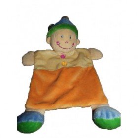 Accueil Nicotoy Doudou Nicotoy Clown Orange  plat
