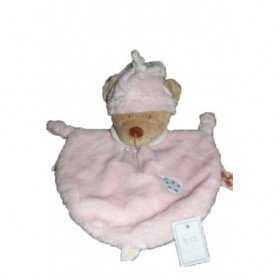 Accueil Nicotoy Doudou Nicotoy Ours Rose  plat