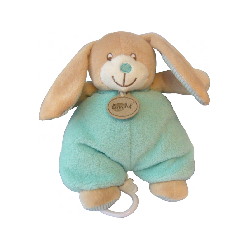 Accueil Babynat doudou Babynat Lapin Vert BN598 P'tits fruit Musical