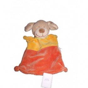 Accueil Nicotoy Doudou Nicotoy Chien Orange foulard vert plat