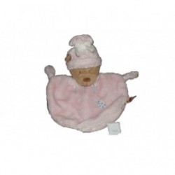 Accueil Nicotoy Doudou Nicotoy Ours Rose coccinelle 3 fleurs plat