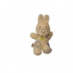 Accueil Nicotoy Doudou Nicotoy Lapin Blanc foulard rayure Pantin