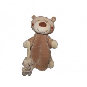 Accueil Nicotoy Doudou Nicotoy Ours Marron et bebe Marionnette