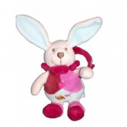 Accueil Babynat doudou Babynat Lapin Rose Lot de 3 Attache tetine