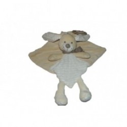 Accueil Nicotoy Doudou Nicotoy Chien Beige long legs echarpe marron plat