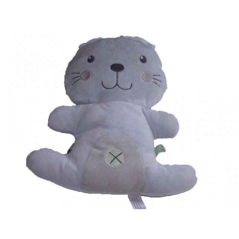 Accueil Nicotoy Doudou Nicotoy Lapin Blanc rond croix (delavee) Pantin