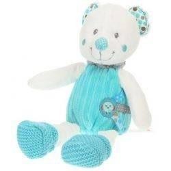 Accueil Nicotoy Doudou Nicotoy Ours Bleu laine chausson Pantin