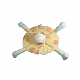 Accueil Nicotoy Doudou Nicotoy Vache Orange patte verte plat