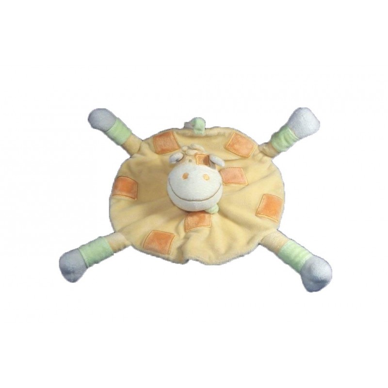 Accueil Nicotoy Doudou Nicotoy Vache Orange patte verte plat