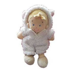 Accueil Nicotoy Doudou Nicotoy Poupee Blanc deguise en mouton  Poupee