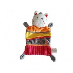 Accueil Nicotoy doudou Nicotoy Zebre Rouge Gris Orange Spirale Plat