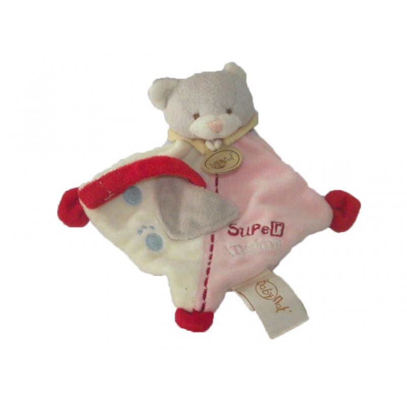 Accueil Babynat doudou Babynat Chat Rose Super Doudou Plat