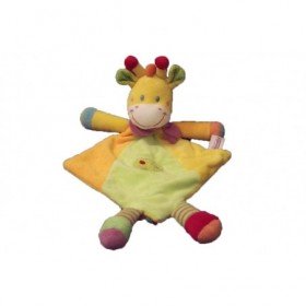 Accueil Pommette Doudou Pommette Girafe Jaune jambe rayure pois Plat