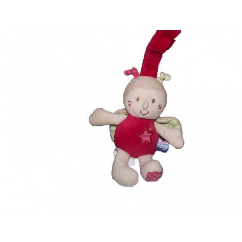 Accueil Sucre d'orge Doudou Sucre d'orge Papillon Rouge  Attache tetine