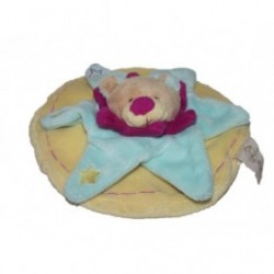 Accueil Babynat doudou Babynat Ours Jaune etoile bleu et rose Plat