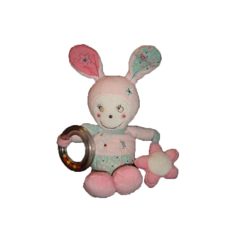 Accueil Tex Doudou Tex Lapin Rose  Eveil