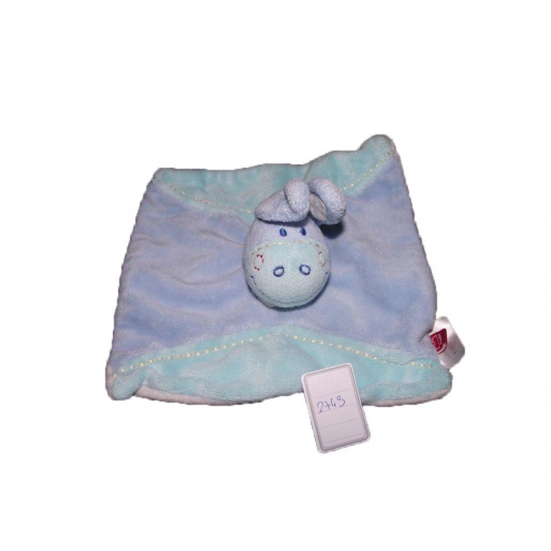 Accueil Tex Doudou Tex Ane Bleu  plat