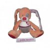 Accueil Tex Doudou Tex Lapin Orange cocard gris fleur rouge  Pantin