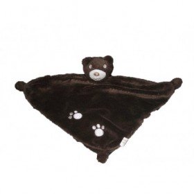 Accueil Tex Doudou Tex Ours Marron empreinte blanc plat