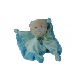 Accueil Tex Doudou Tex Ours Bleu brodee papillon plat