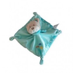 Accueil Tex doudou Tex Ours Bleu Nuage Jaune Gris  Plat